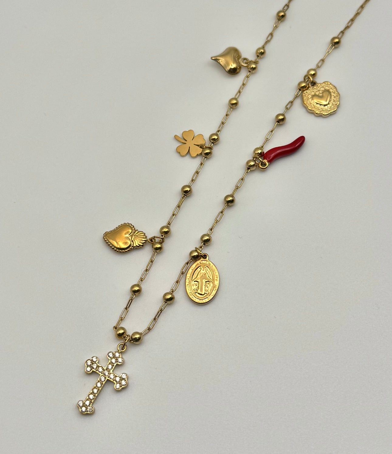 Collana multi charms