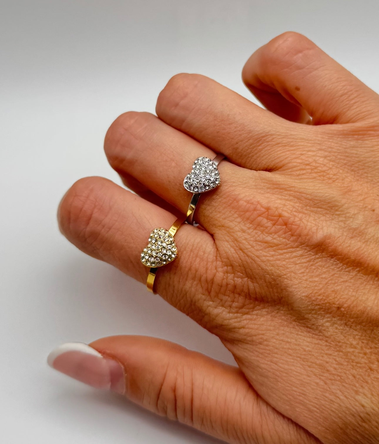 Anello cuoricino zircone