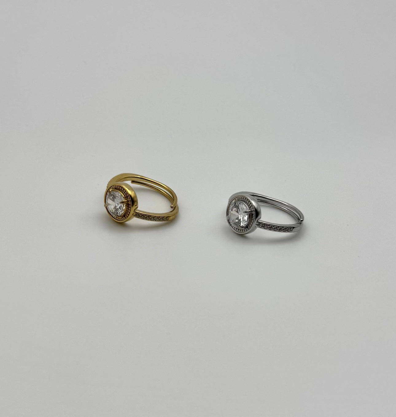 Anello punto luce round