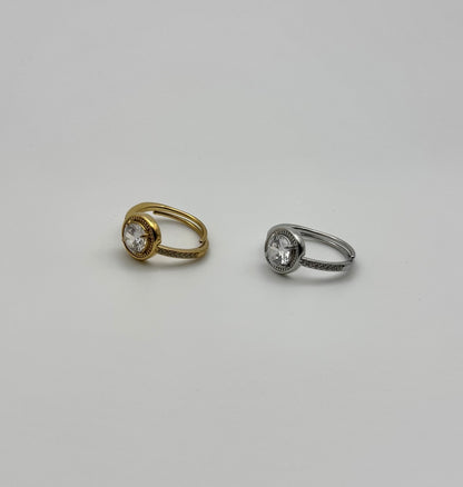 Anello punto luce round