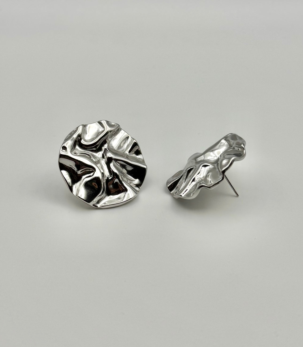 Orecchini stropiccio rotondo