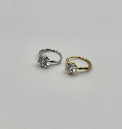 Anello punto luce zircone big