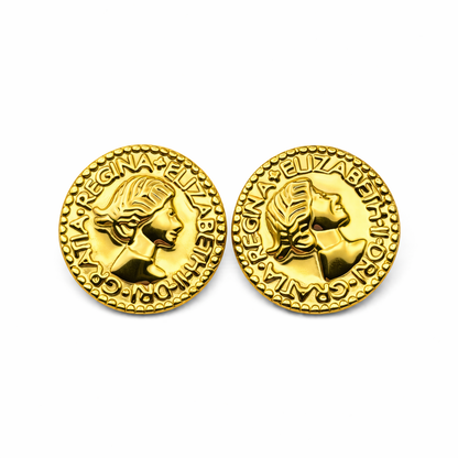 Orecchini ancient coin