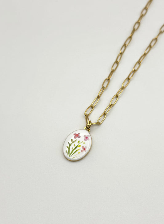 Collana paint fiorellini