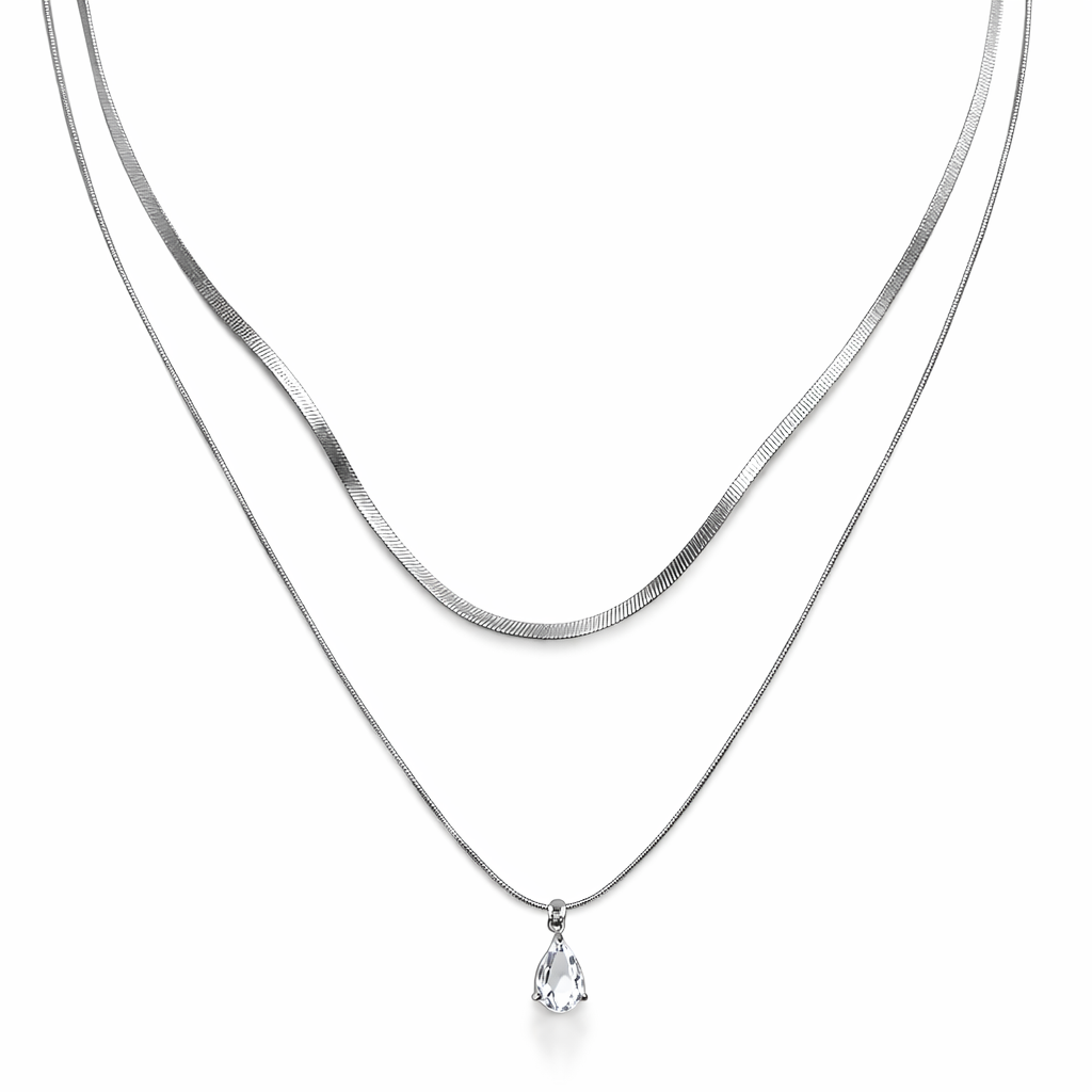 Collana goccia Lumiere
