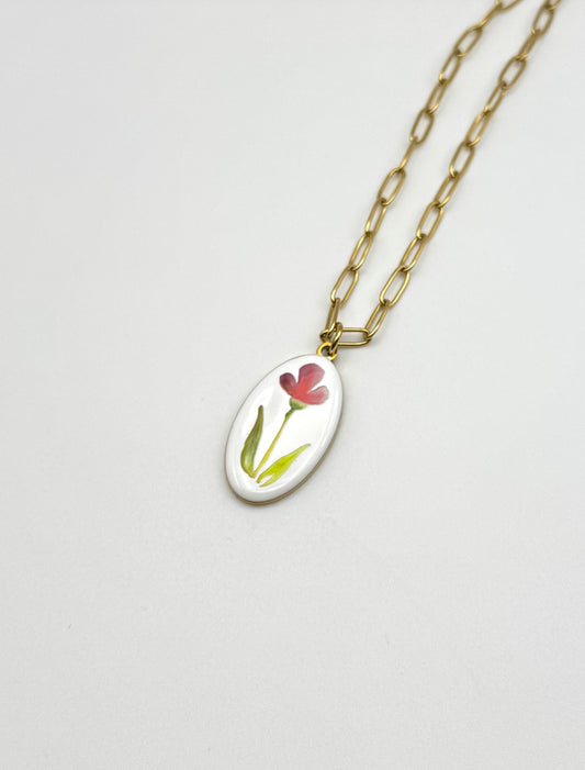 Collana paint fiore