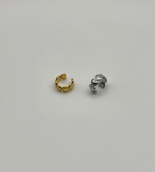 Ear Cuff intreccio di cuori