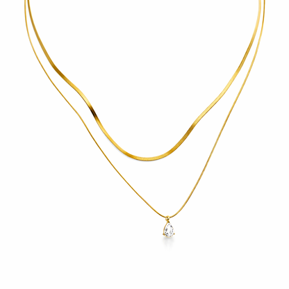 Collana goccia Lumiere