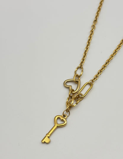 Collana chiave del cuore