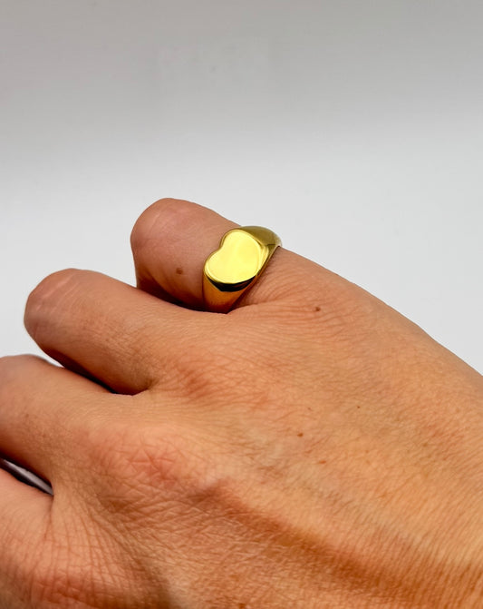 Anello chevalier da mignolo cuore