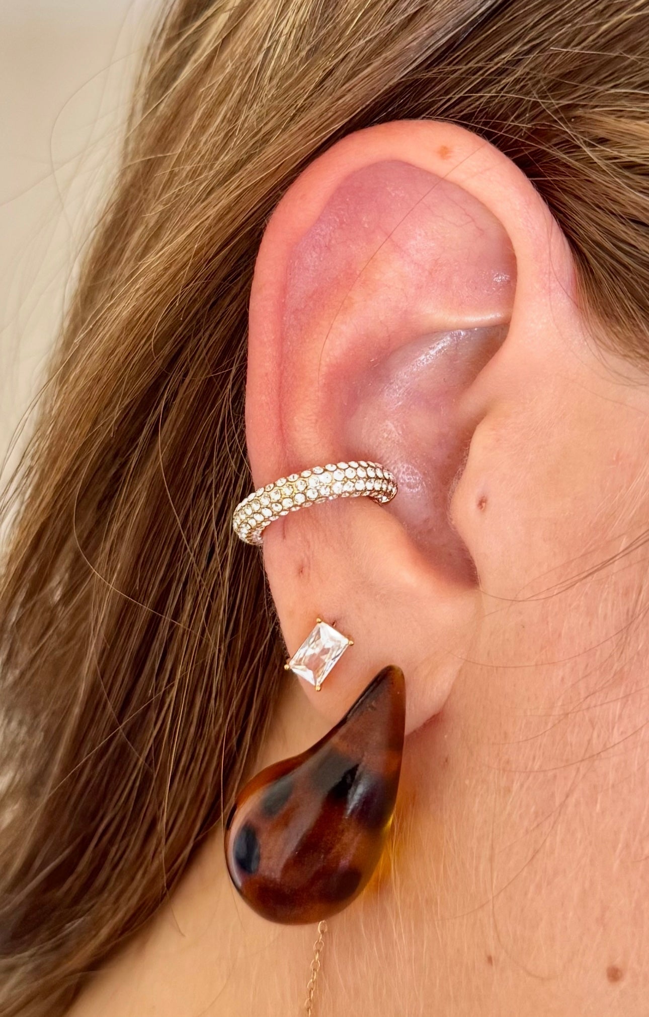 Ear Cuff circle shiny