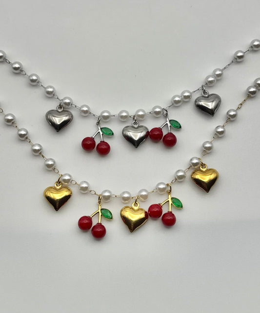 Bracciale cherry pearl