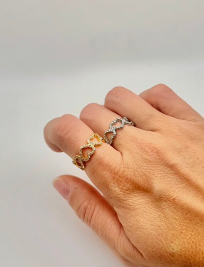 Anello cuoricini