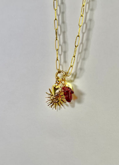Charm perla cuore